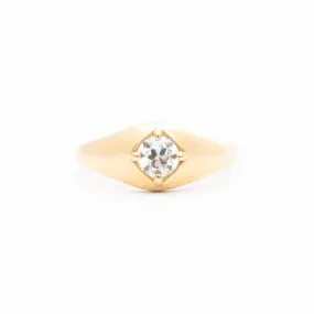 0.45 ct Old European Agata Ring