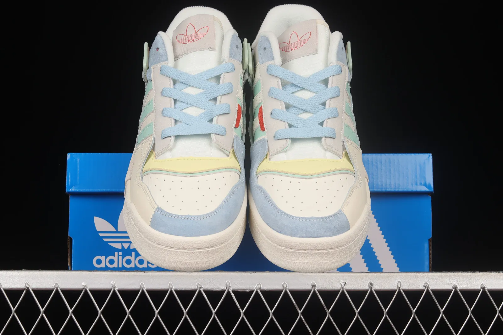 Adidas Originals Forum Exhibit Low Blue Pink Green GX4587