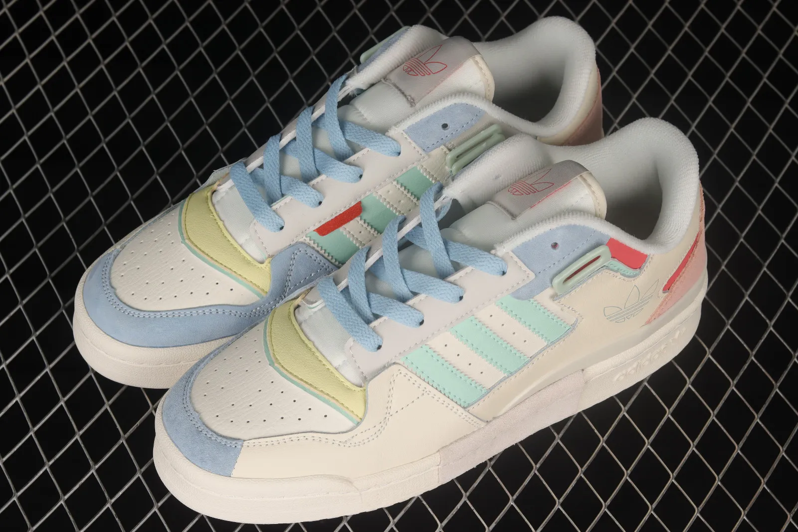 Adidas Originals Forum Exhibit Low Blue Pink Green GX4587