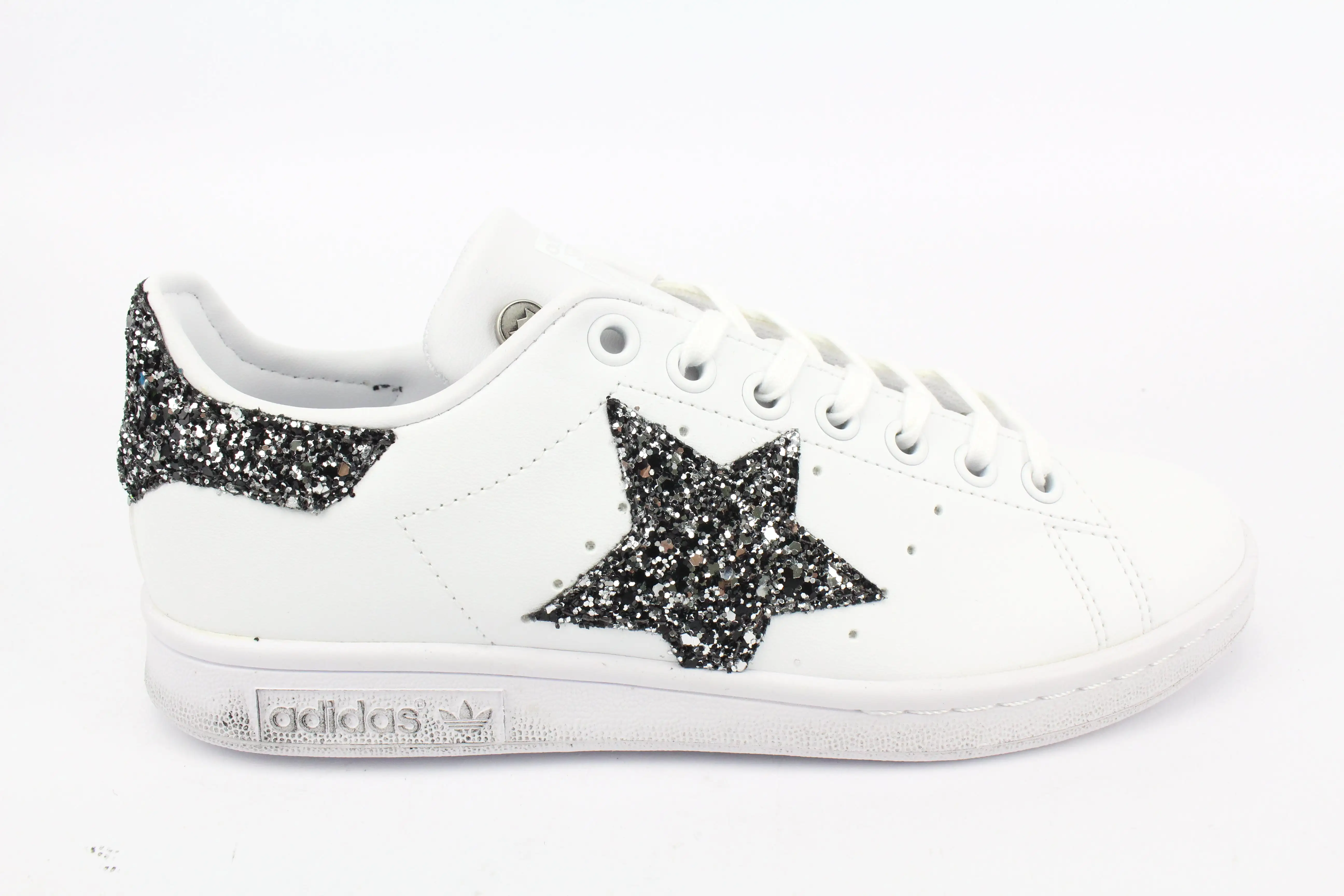 Adidas Stan Smith Stella Glitter Black Silver