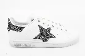 Adidas Stan Smith Stella Glitter Black Silver