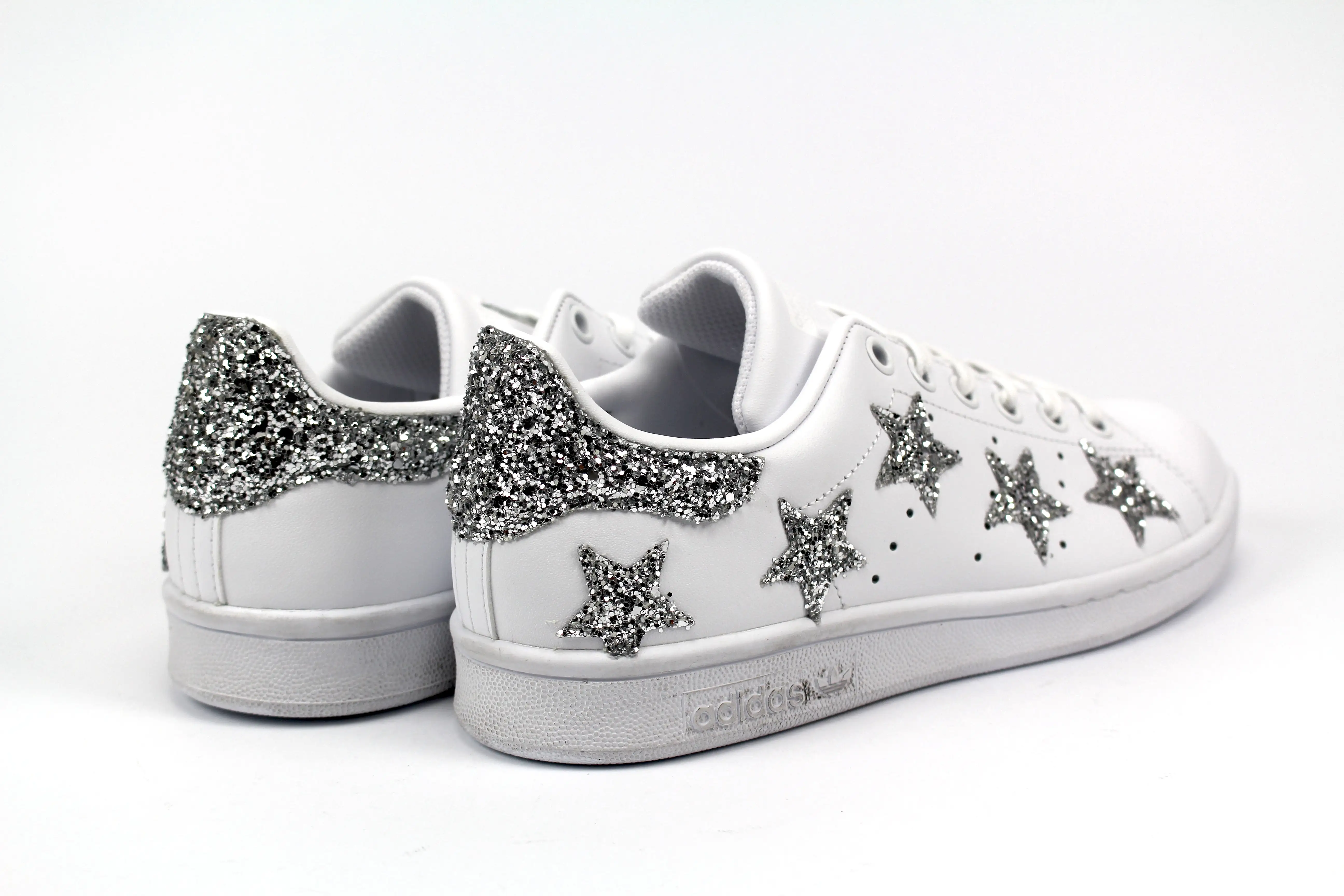 Adidas Stan Smith Stelle Glitter Argento