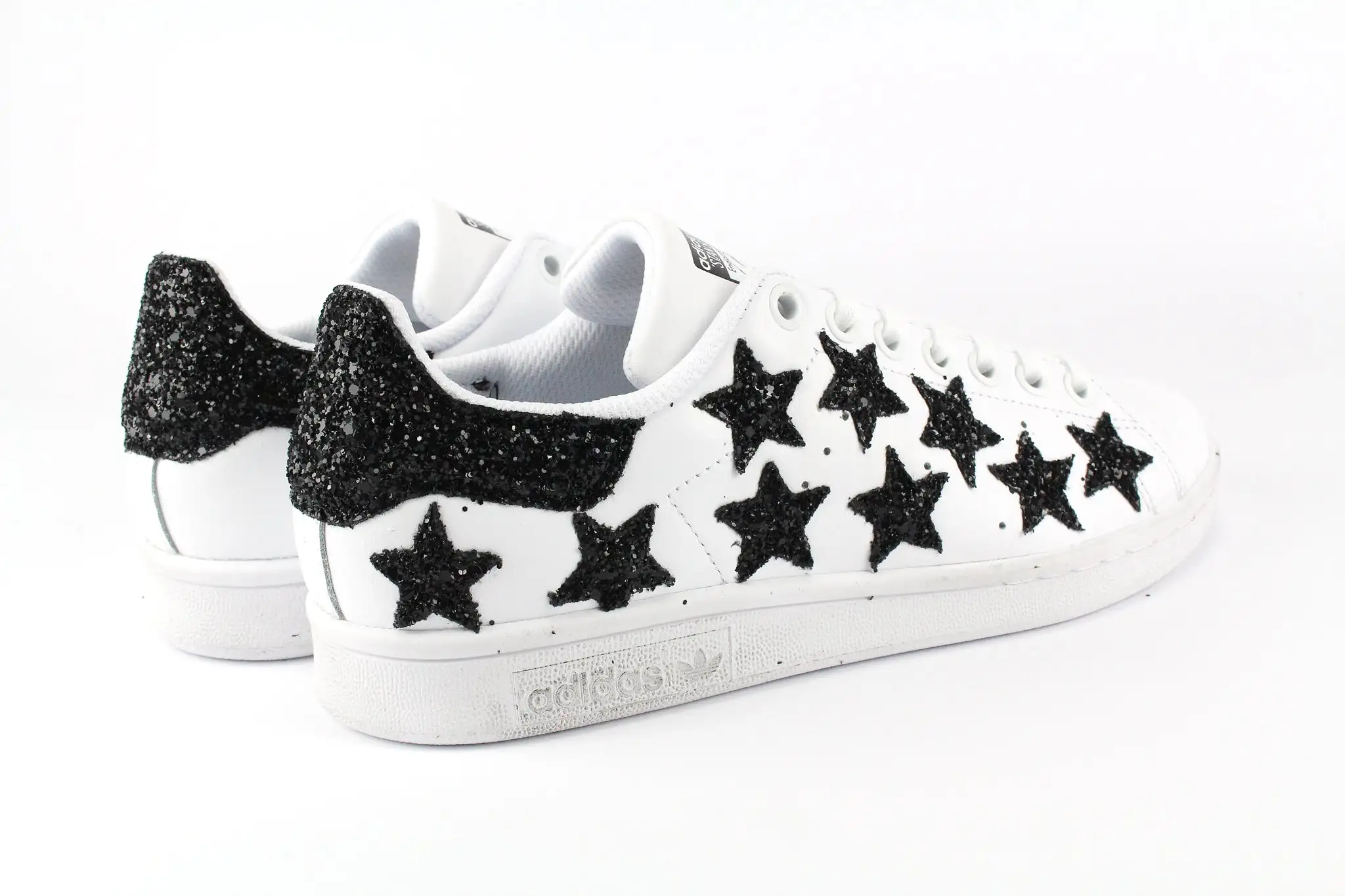 Adidas Stan Smith Stelline Black Silver Glitter