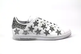 Adidas Stan Smith Stelline Glitter Argento