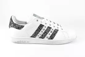 Adidas Stan Smith Strass Black Silver Glitter & Borchie