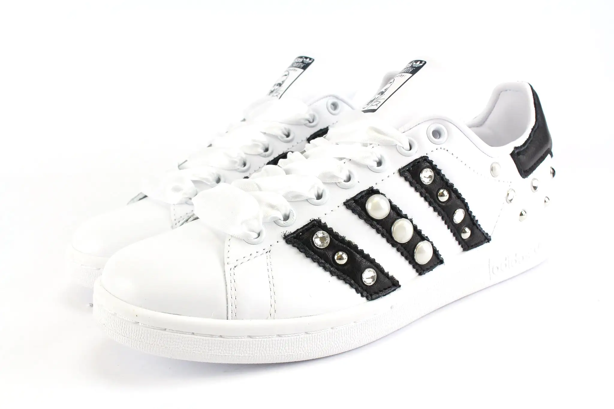 Adidas Stan Smith Strass Perle & Lacci Raso