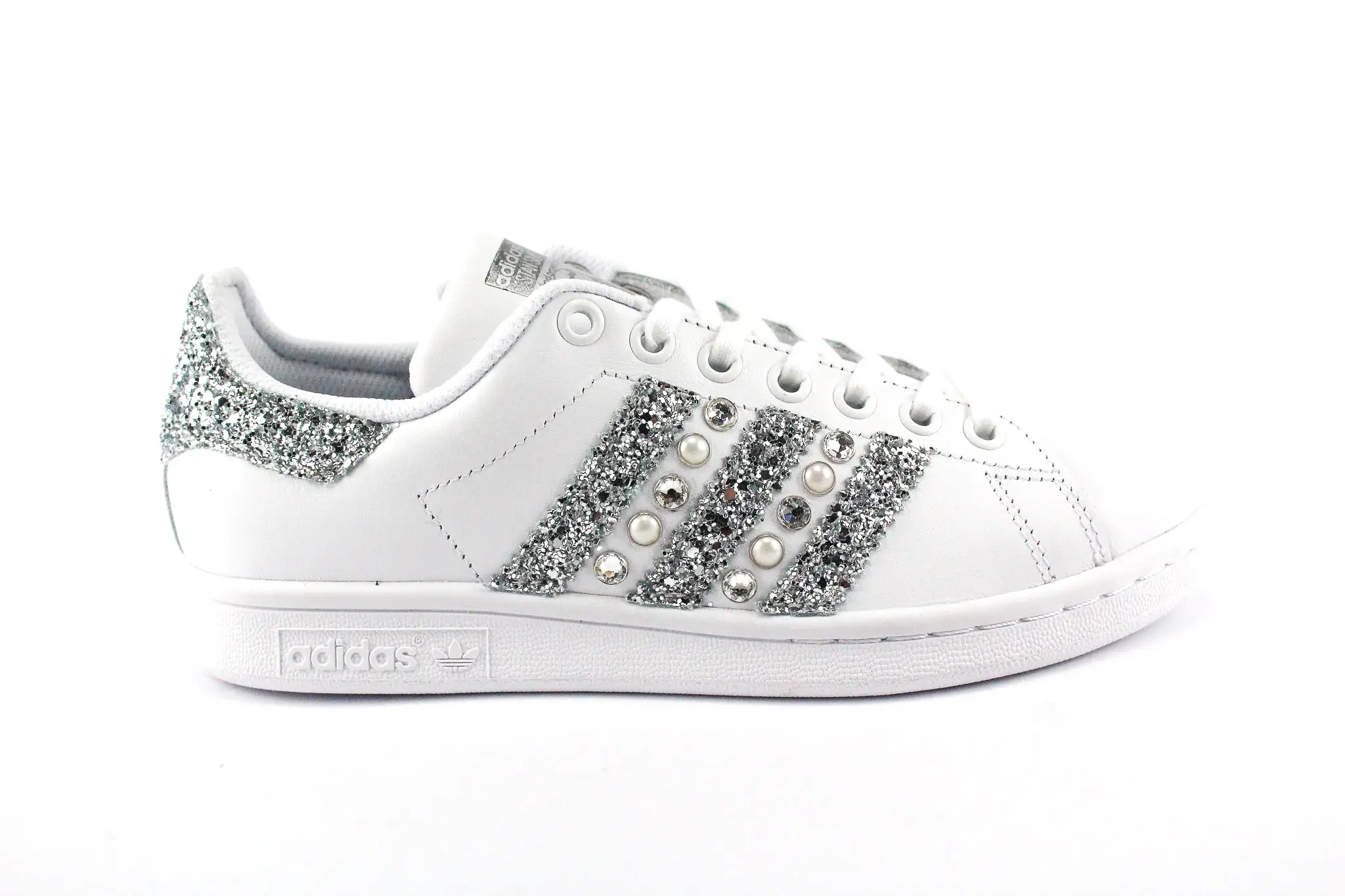 Adidas Stan Smith Strass Silver Glitter & Perle