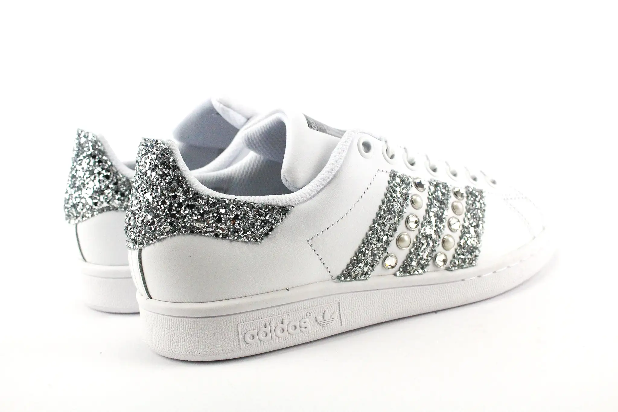 Adidas Stan Smith Strass Silver Glitter & Perle