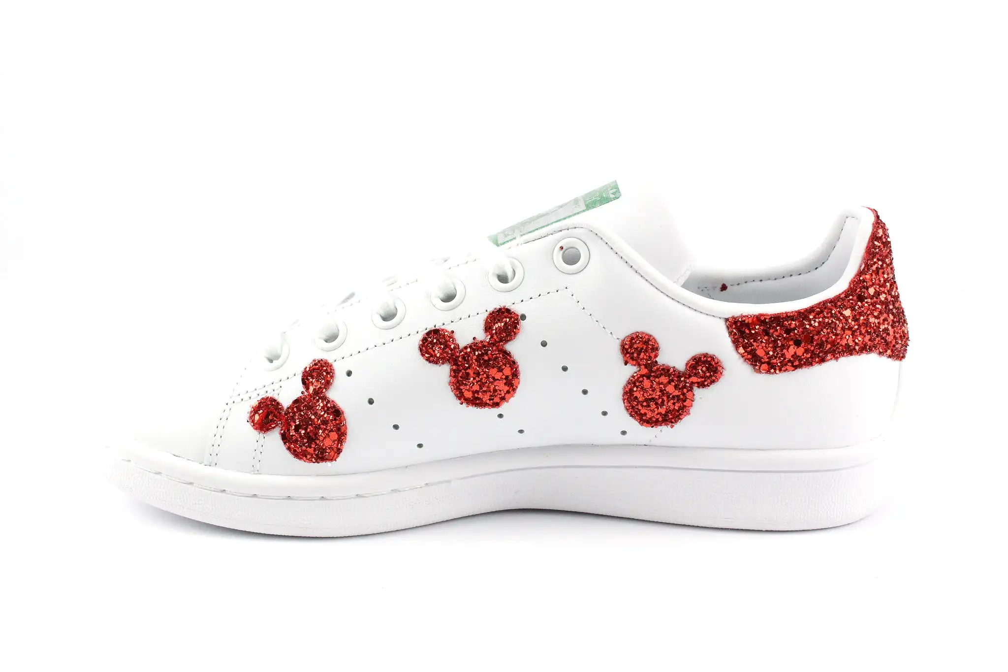 Adidas Stan Smith Topolini Red Glitter