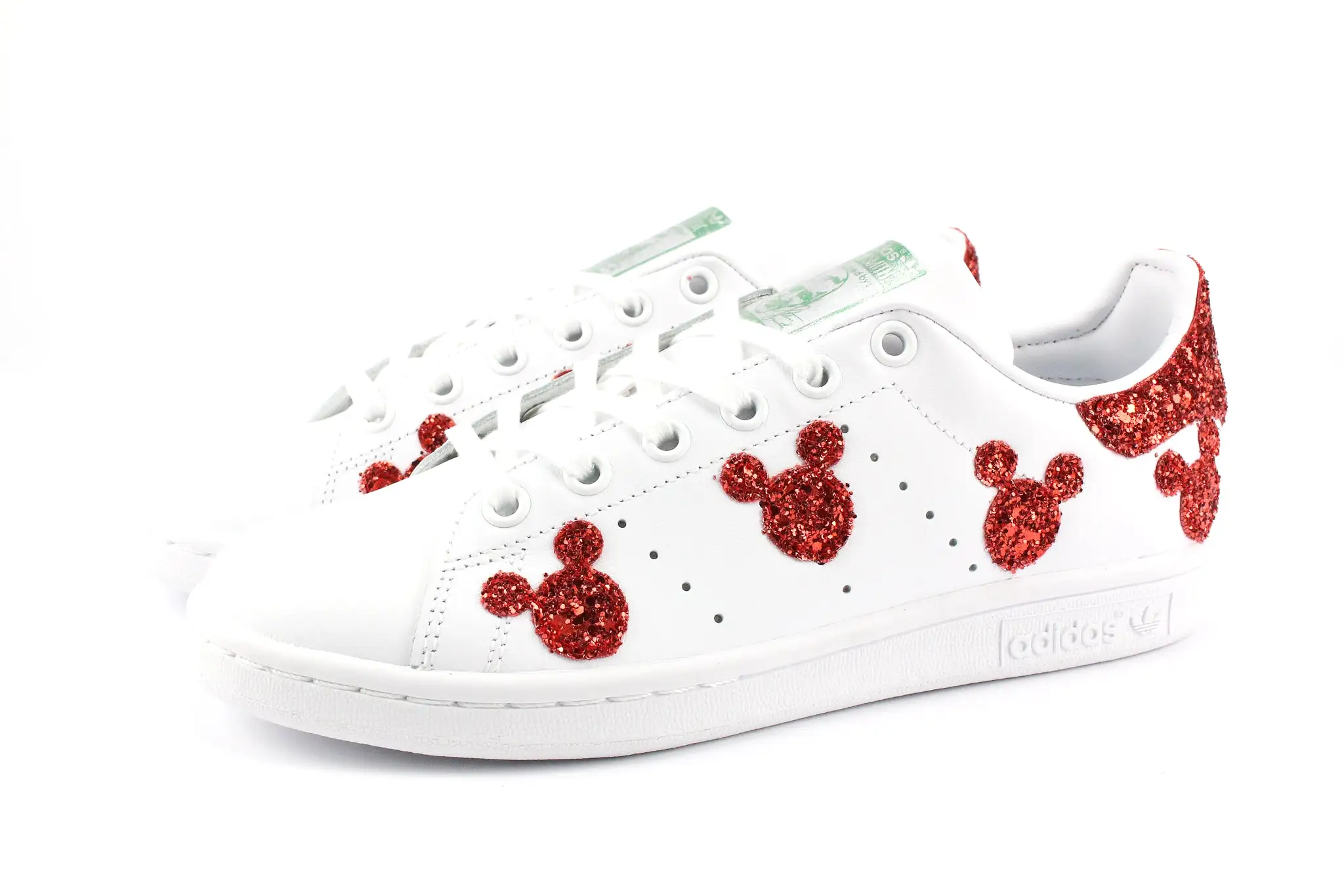 Adidas Stan Smith Topolini Red Glitter