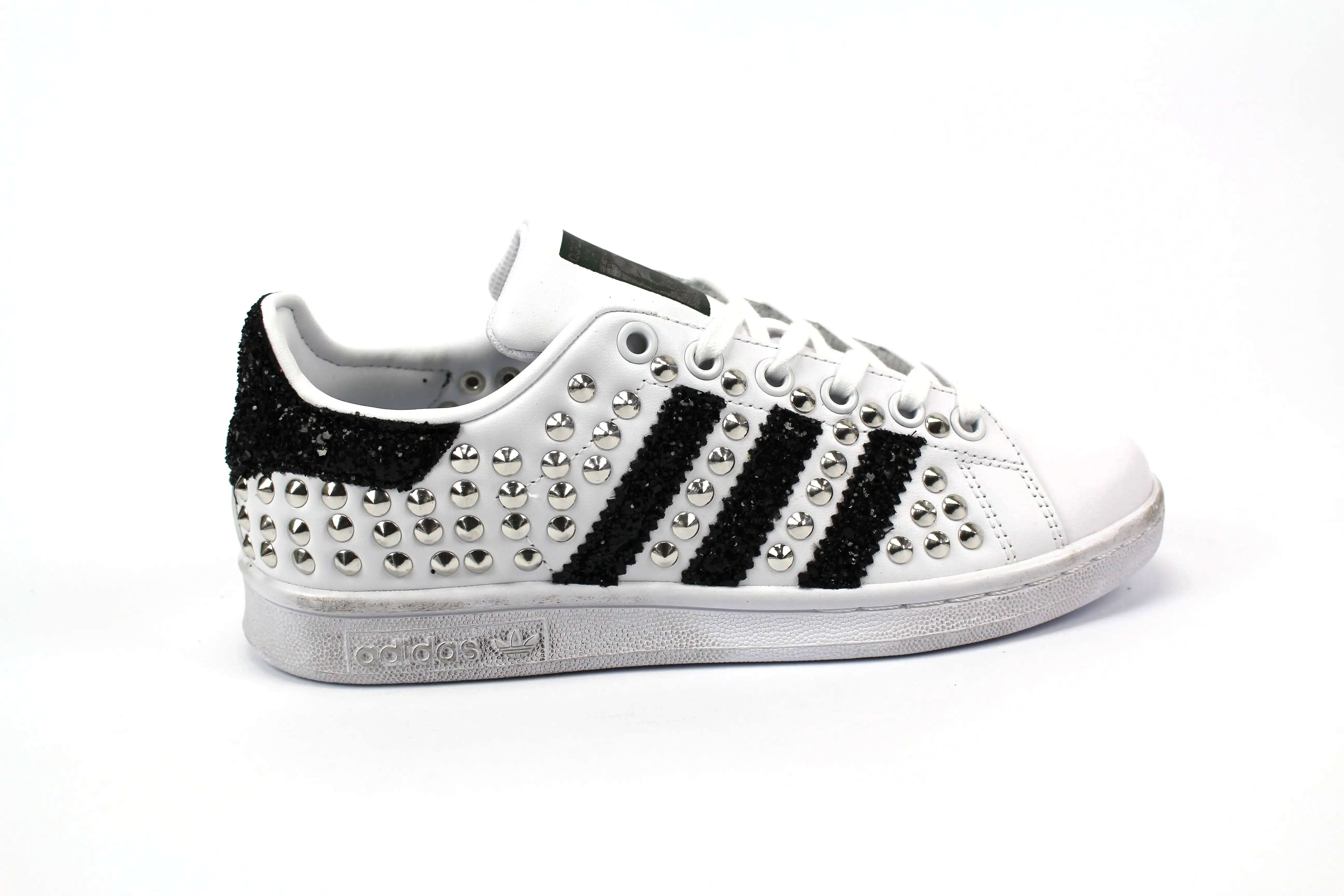 Adidas Stan Smith Total Borchie & Black Glitter