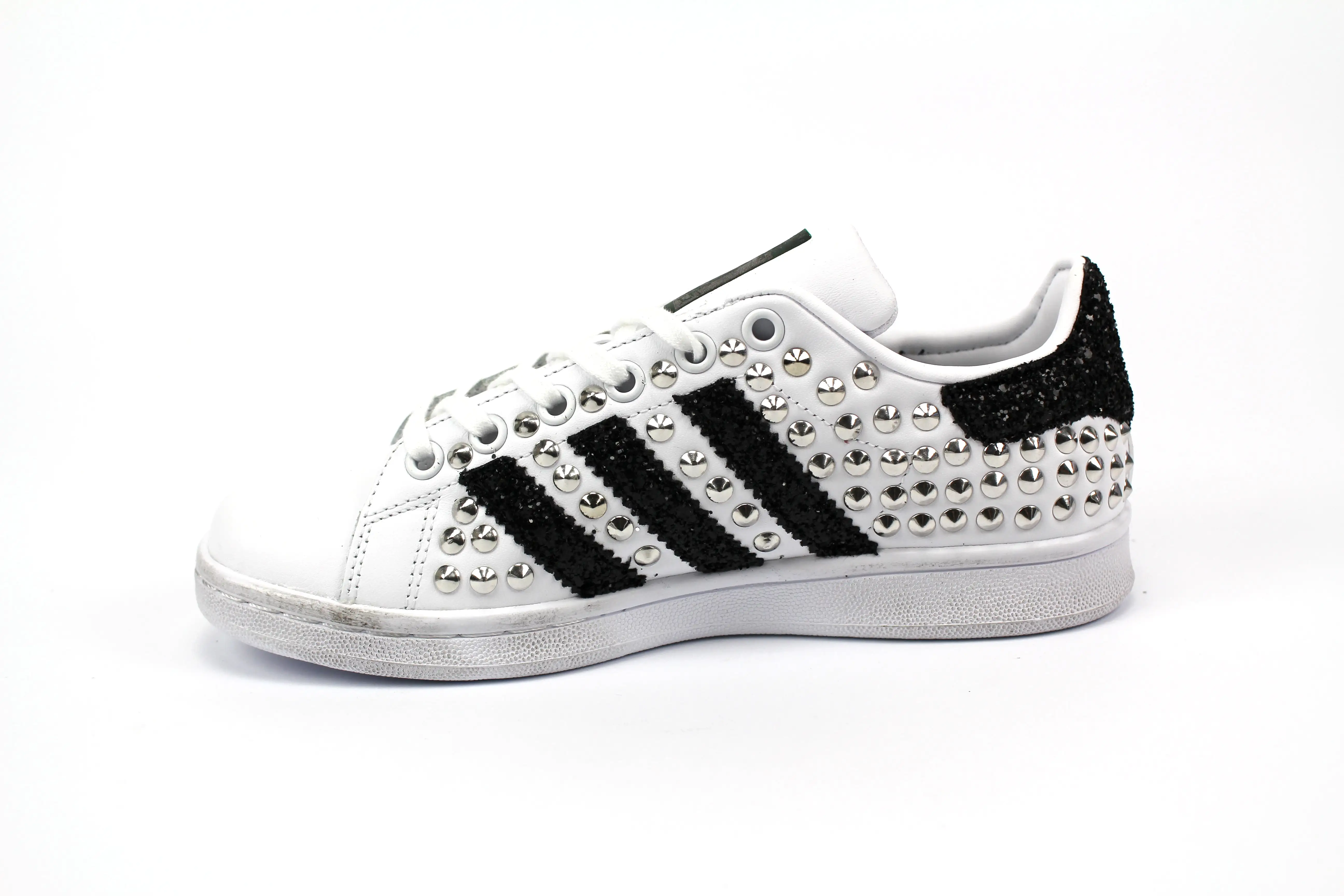 Adidas Stan Smith Total Borchie & Black Glitter