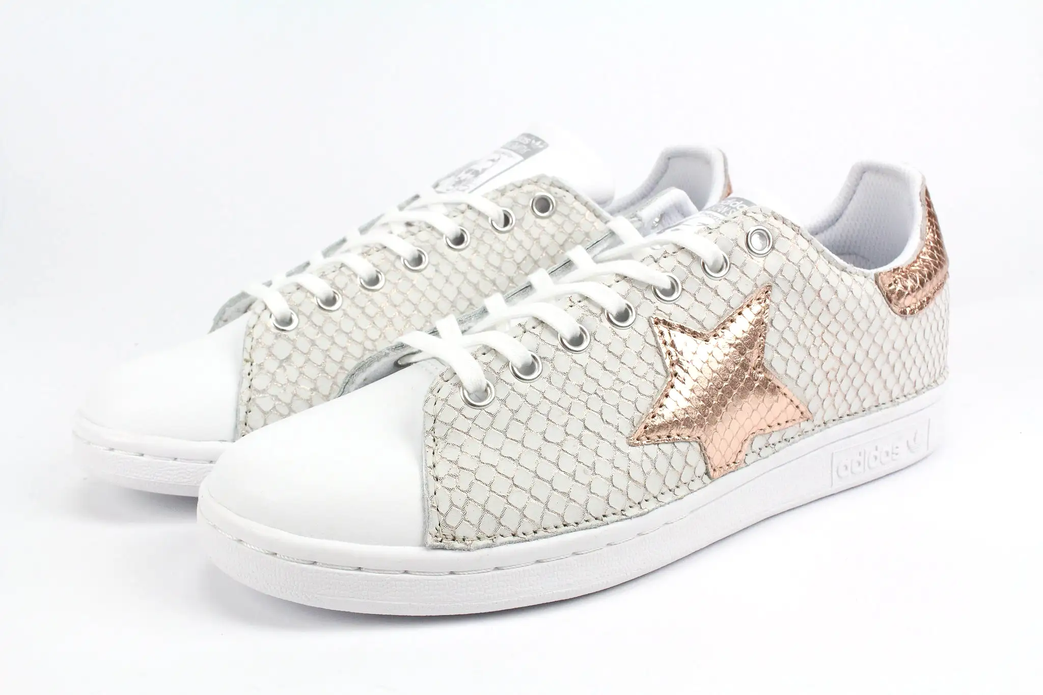 Adidas Stan Smith Total Pitone White & Stella Rosa Laminato