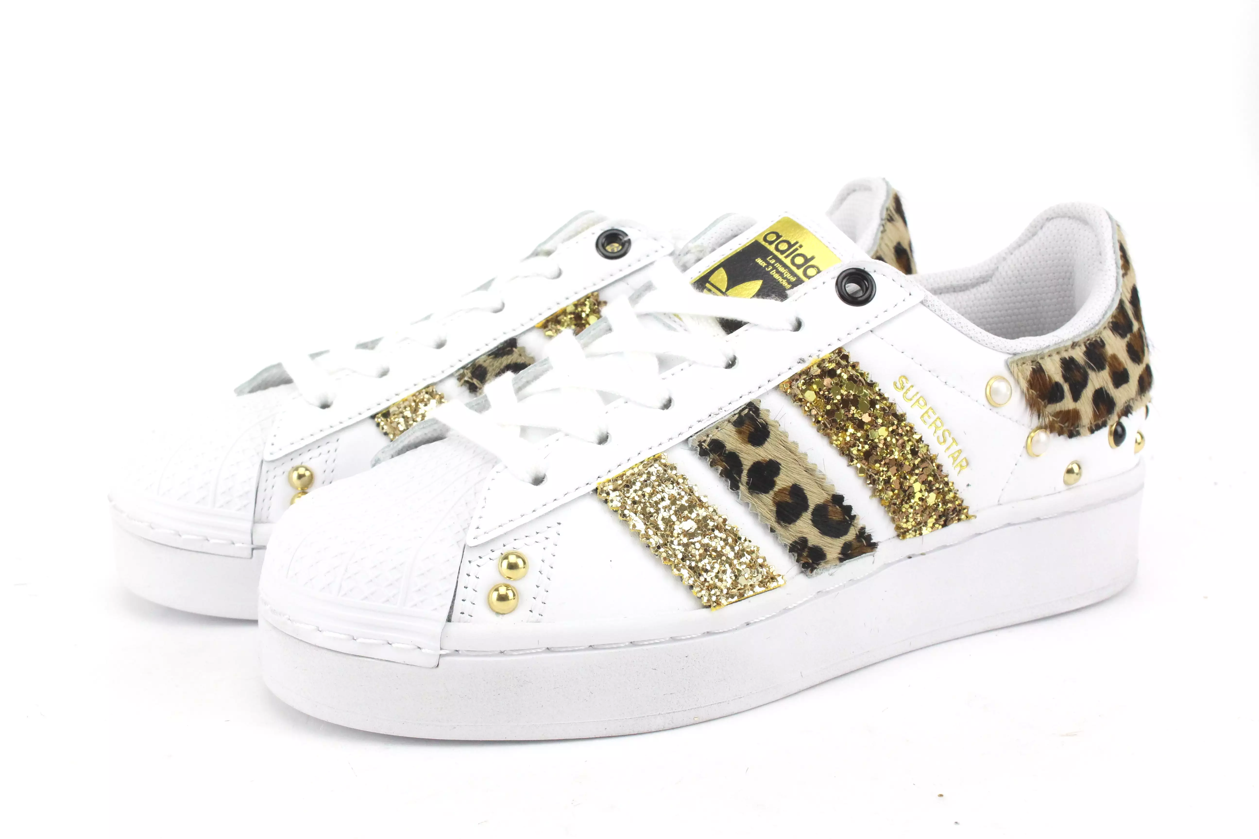 Adidas Superstar Bold Maculate Glitter & Borchie