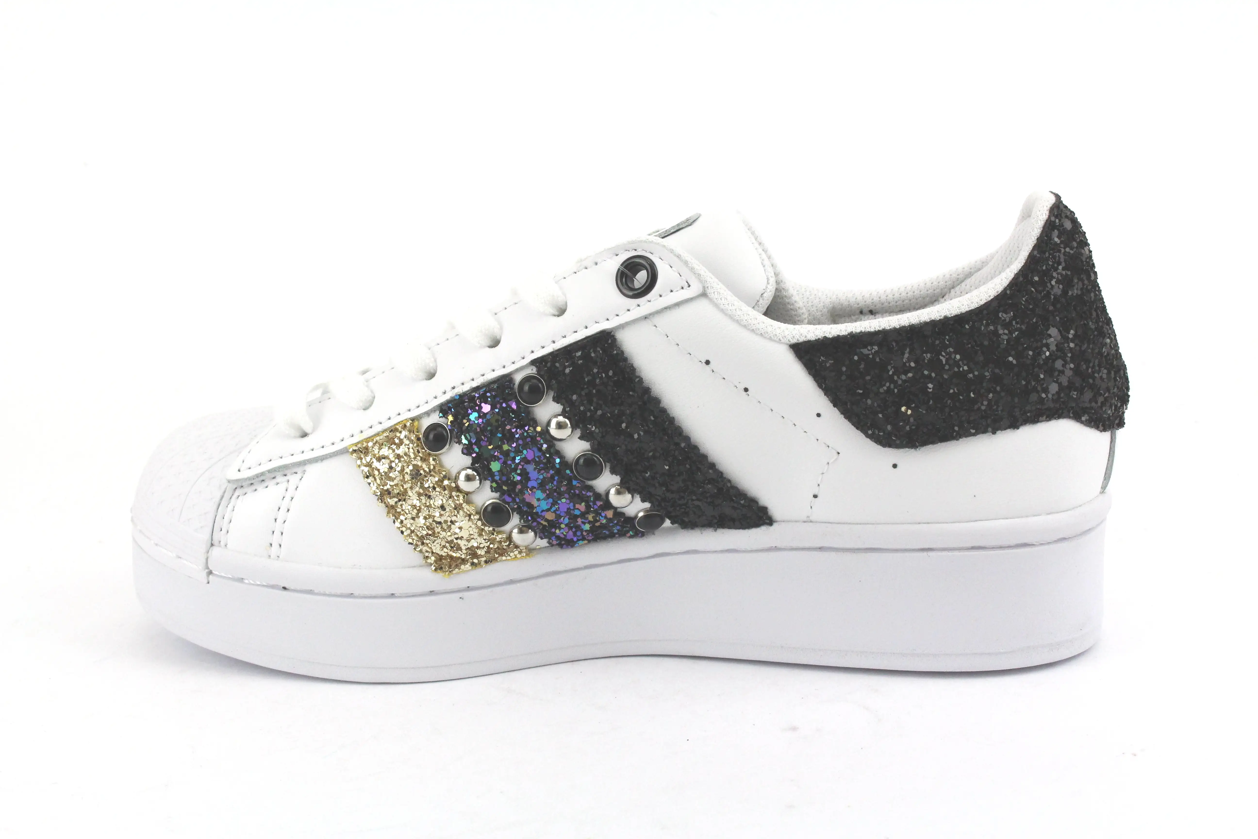 Adidas Superstar Bold MultiGlitter & Borchie