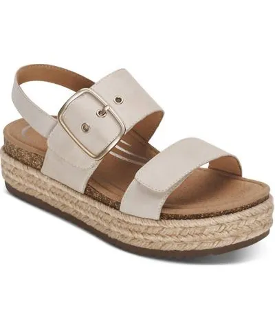 Aetrex Women's Vania Platform Sandal In Cream