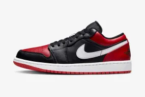 Air Jordan 1 Low Alternate Bred Toe Black Gym Red White 553558-066