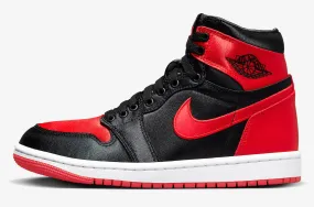 Air Jordan 1 Retro High OG Satin Bred Black University Red White FD4810-061