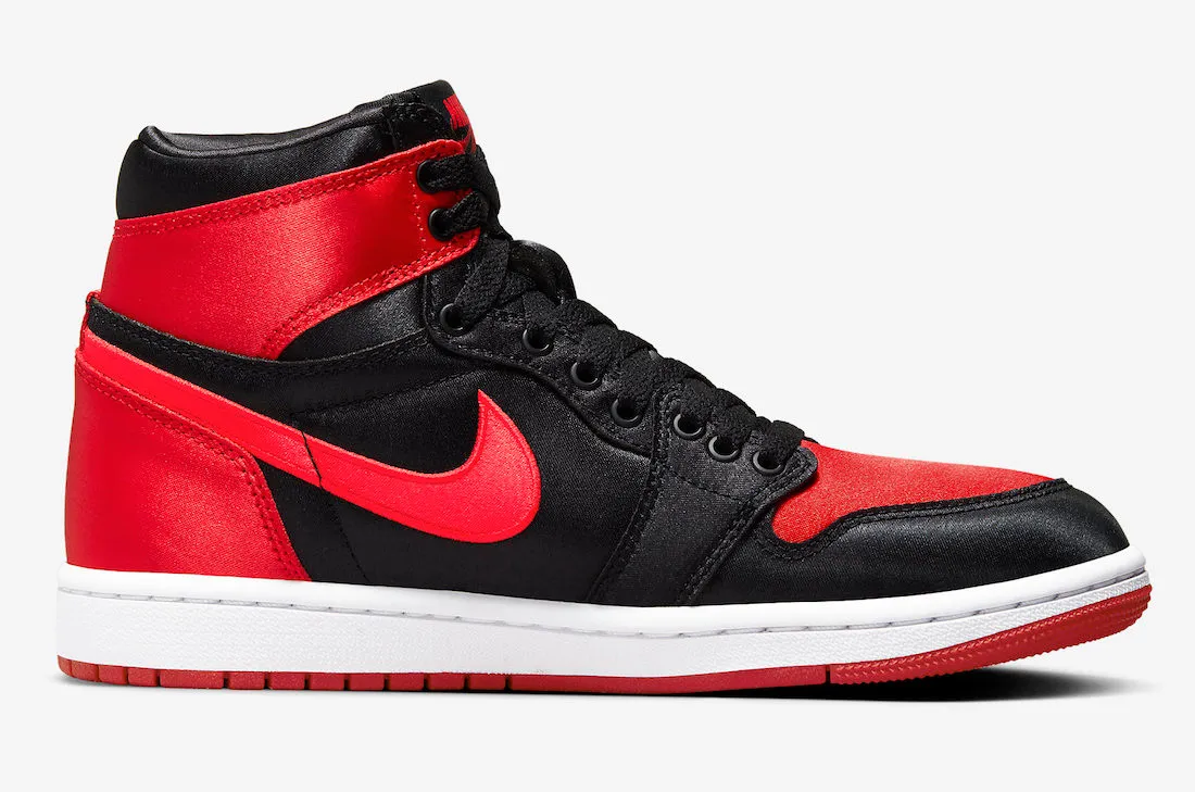 Air Jordan 1 Retro High OG Satin Bred Black University Red White FD4810-061