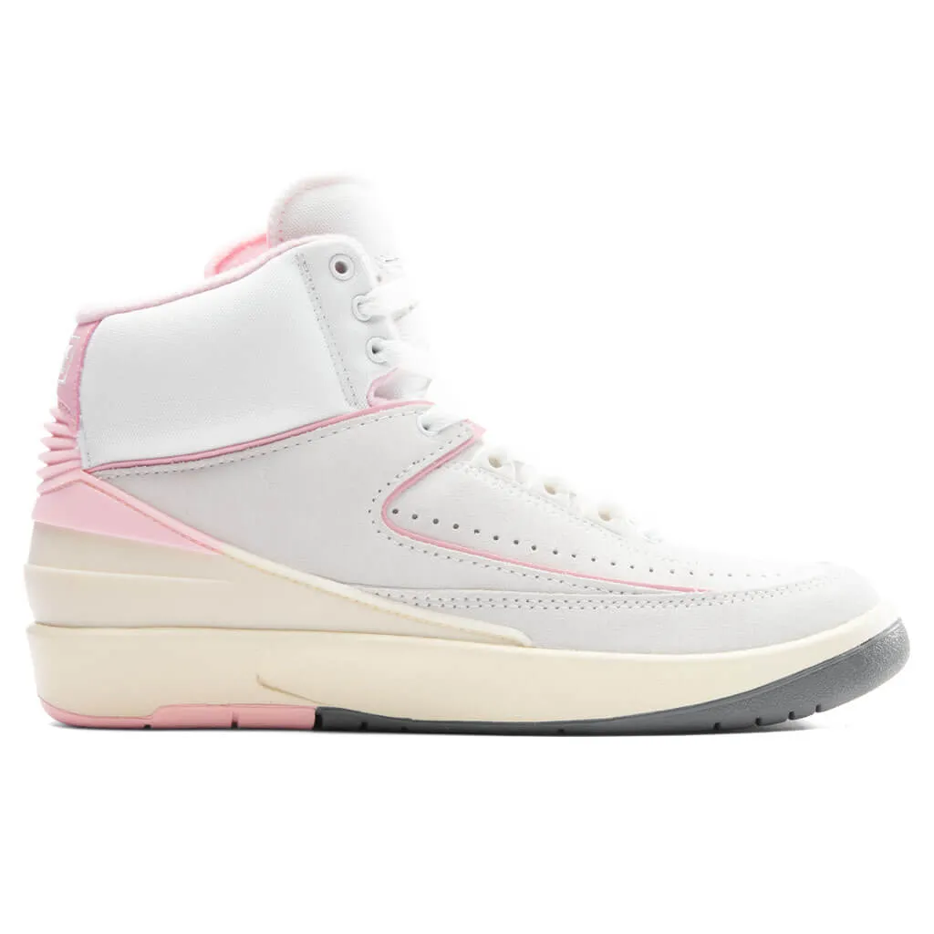 Air Jordan 2 Retro Women's 'Soft Pink' - Summit White/Gym Red/Medium Soft Pink