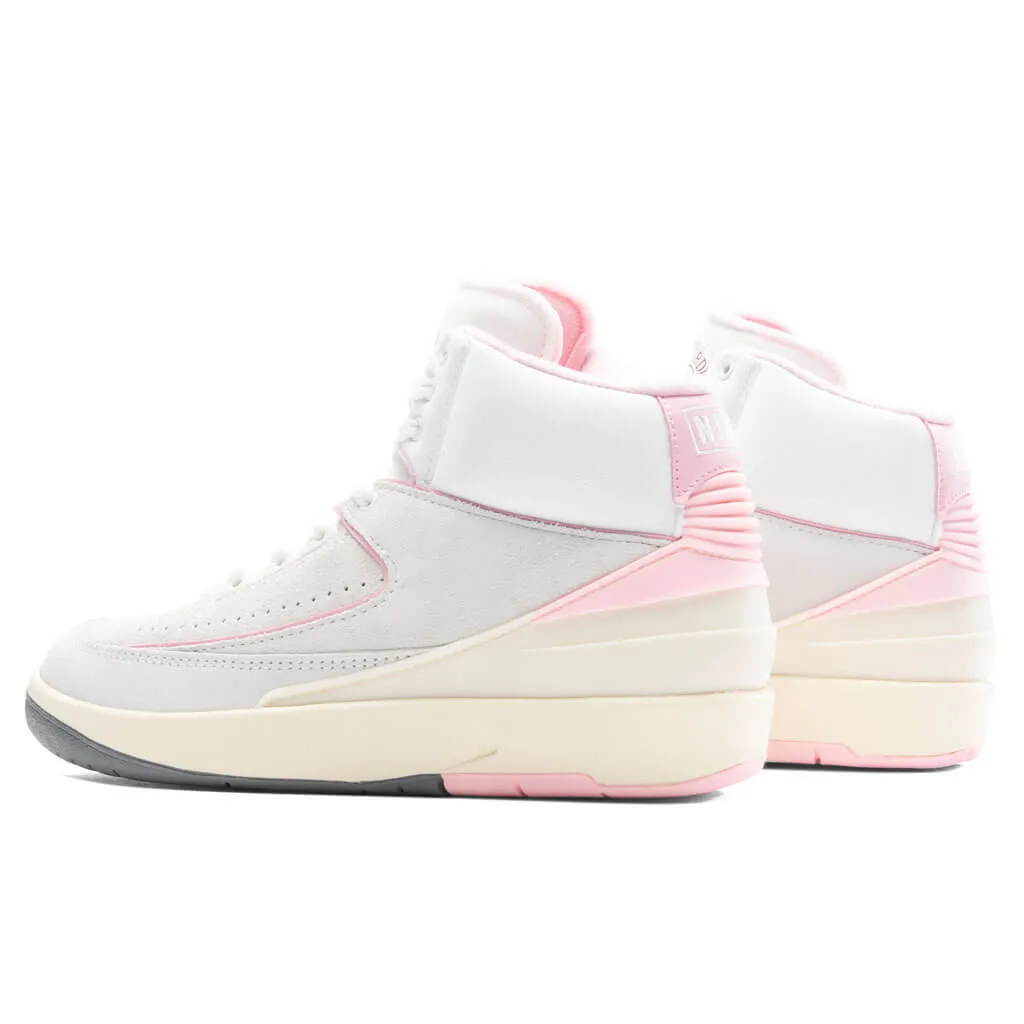 Air Jordan 2 Retro Women's 'Soft Pink' - Summit White/Gym Red/Medium Soft Pink