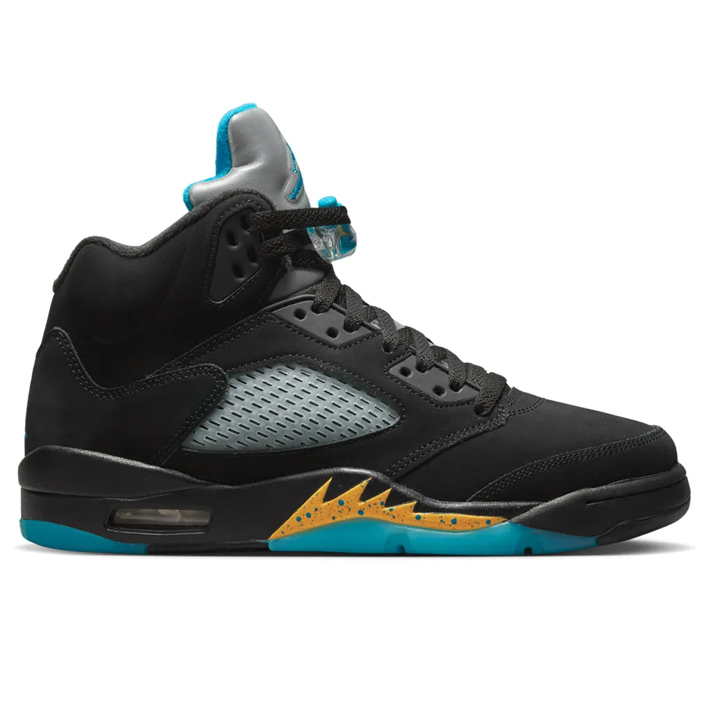 Air Jordan 5 Retro Aqua - Black/Aquatone/Taxi