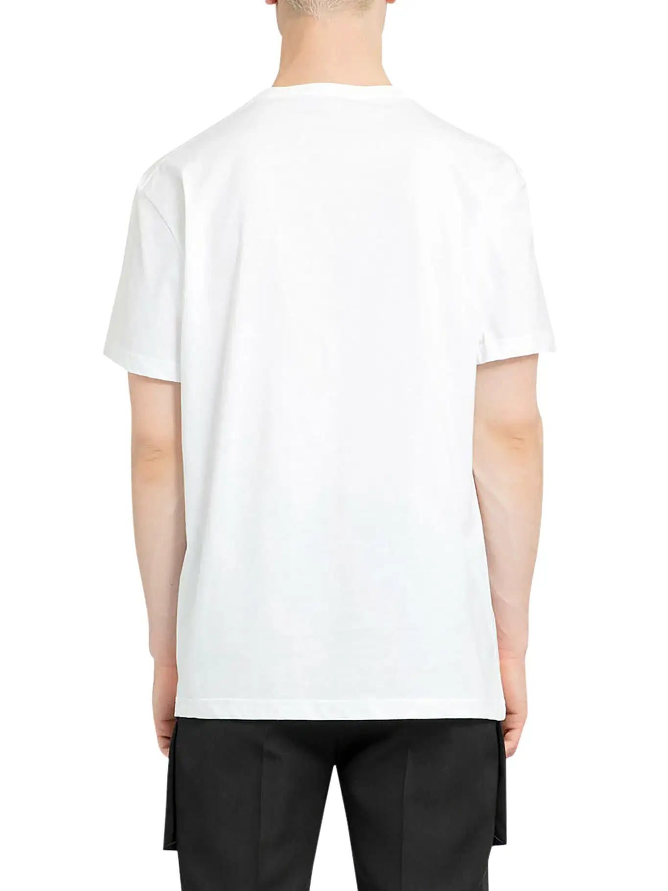 Alexander mcqueen men`s white mcqueen graffiti t-shirt