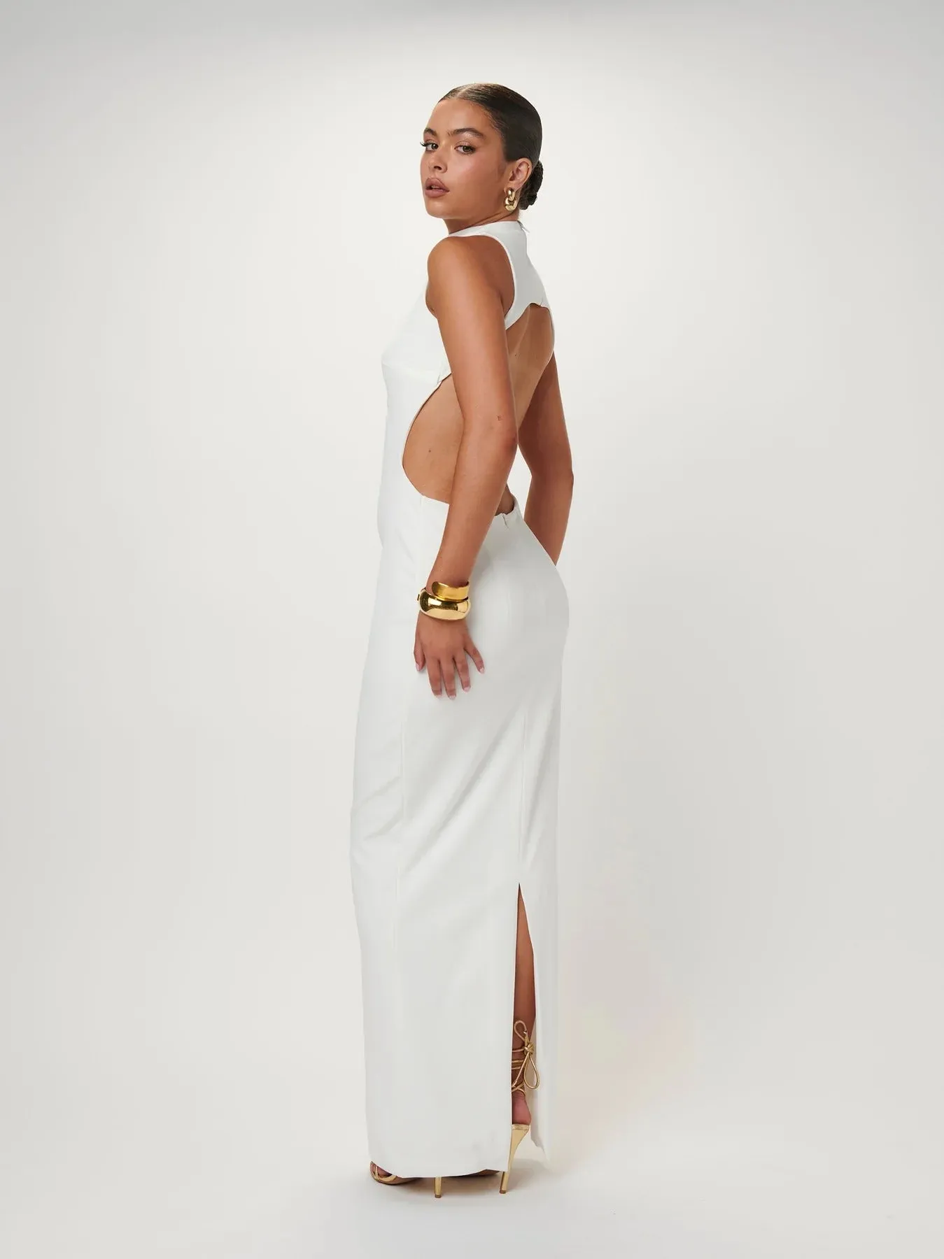 Ambre Gown - White