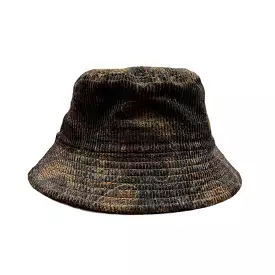 ANONYMOUS ISM Paisley Cord Bucket Hat Black