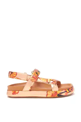 Astra Sandal - Copper Floral