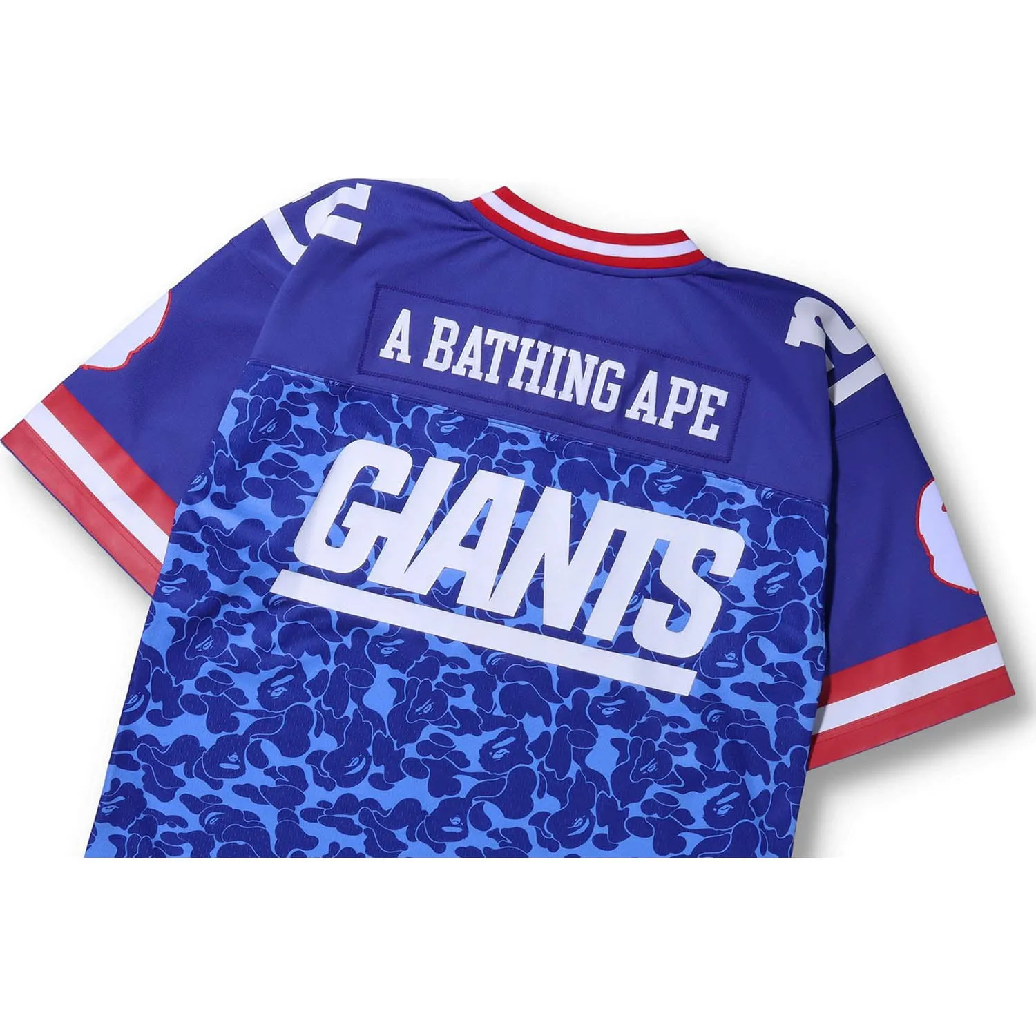 BAPE X MITCHELL & NESS NFL NEW YORK GIANTS LEGACY JERSEY MENS