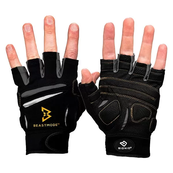 Bionic Men's BEASTMODE Half-Finger Fitness Gloves