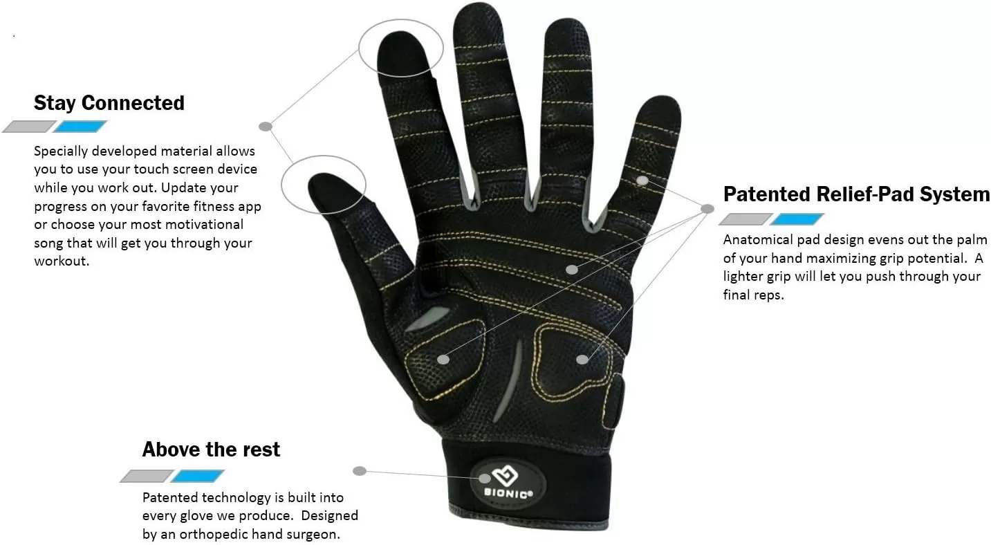 Bionic Women's BEASTMODE Full-Finger Fitness Gloves