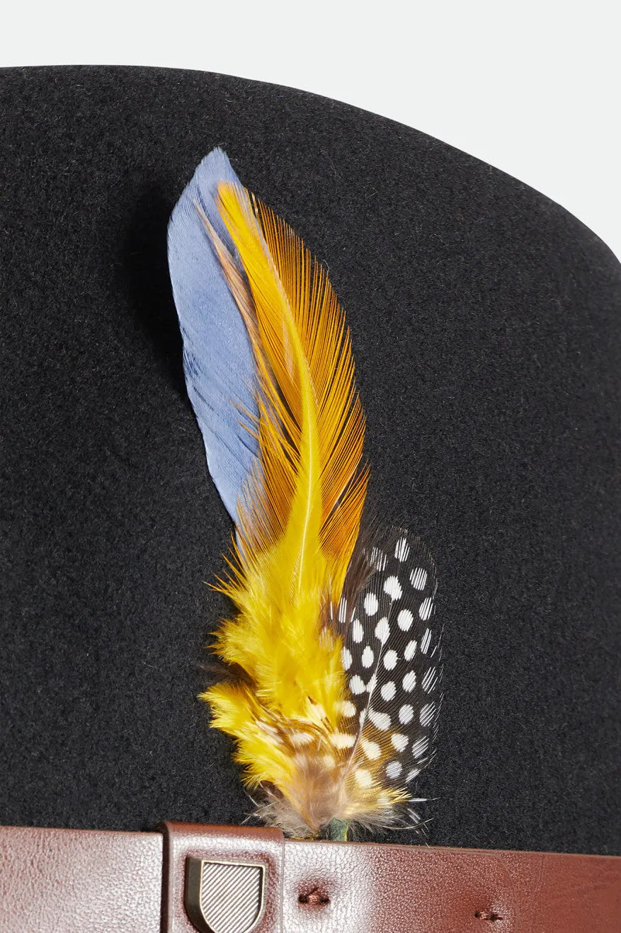 Brixton Hat Feather - Joe Blue/Black/Yellow