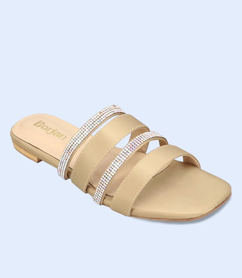 BW9628-GOLD/SILVR-Women Formal Slippers