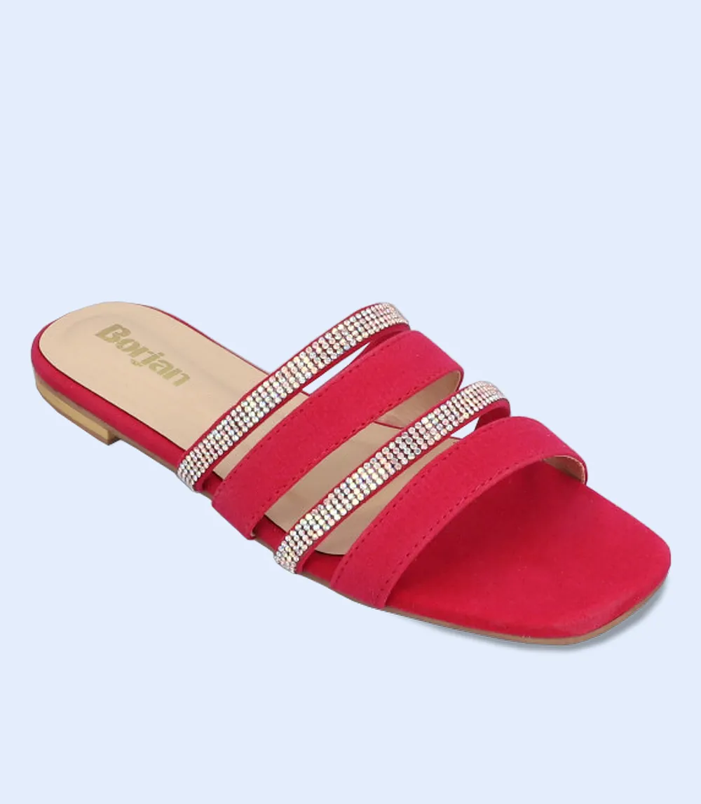 BW9628-PINK-Women Formal Slippers