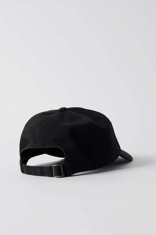 by Parra cotton baseball cap Signature 6 Panel Hat black color with an application 52365