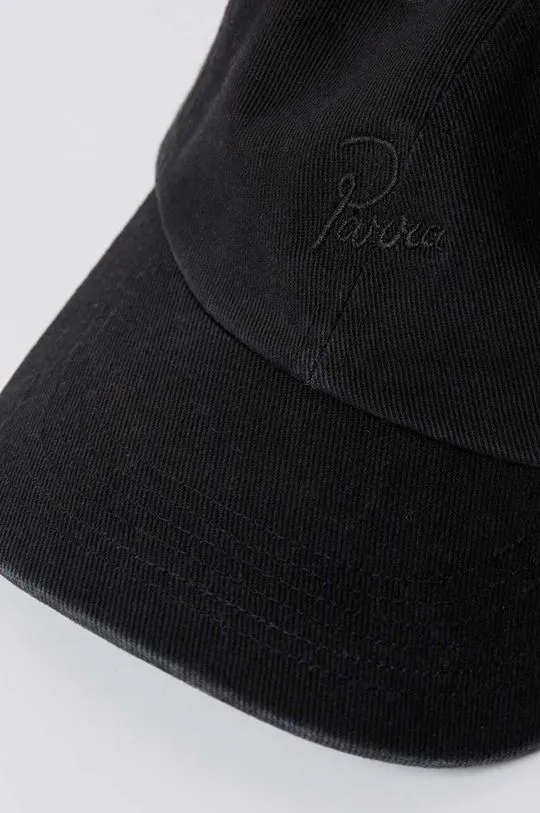 by Parra cotton baseball cap Signature 6 Panel Hat black color with an application 52365