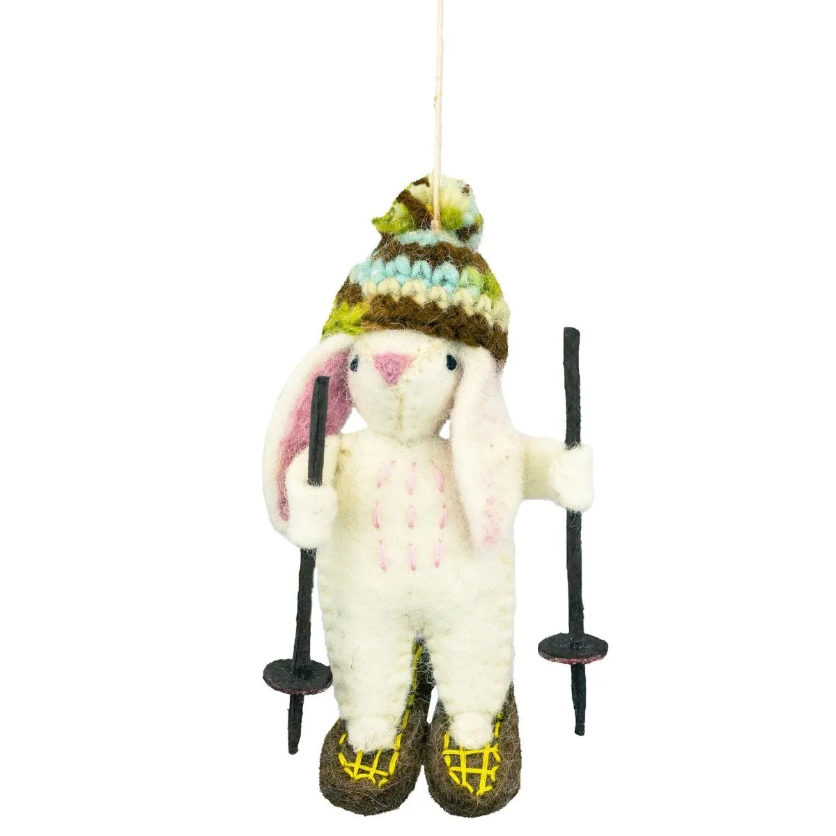 Camp Bunny Felt Ornament