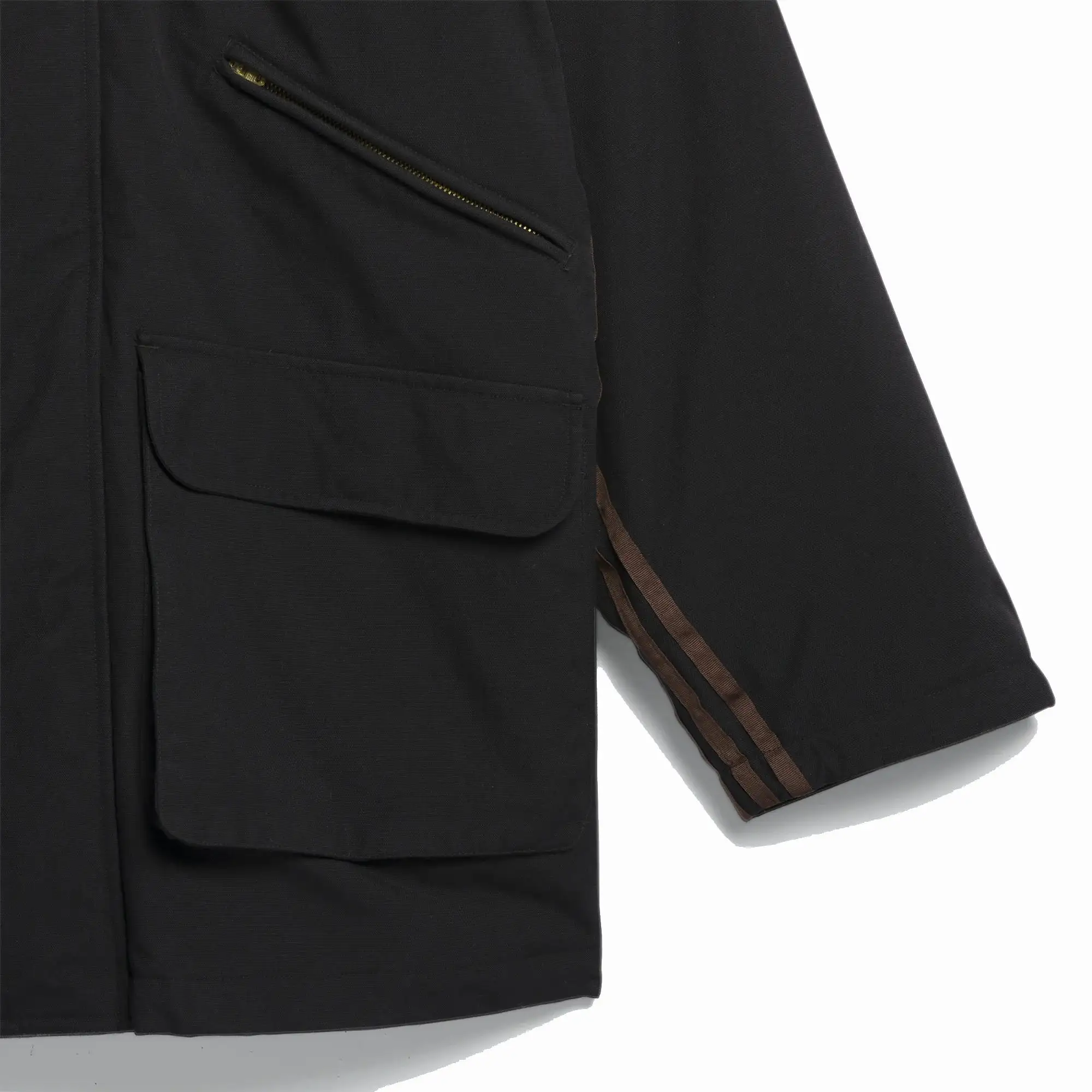 CHORE COAT 'BLACK/BROWN'