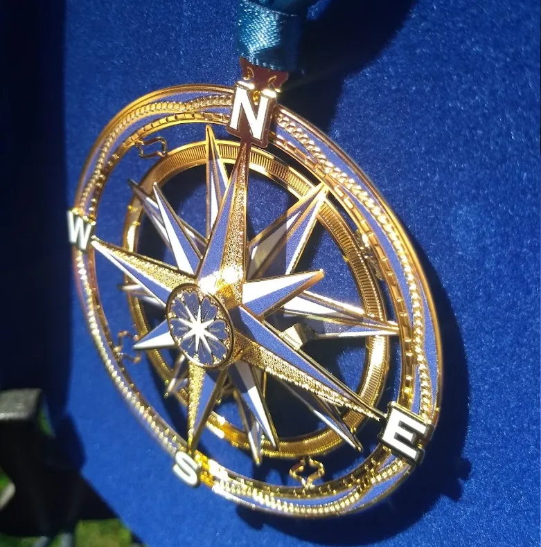 Compass Brass Ornament