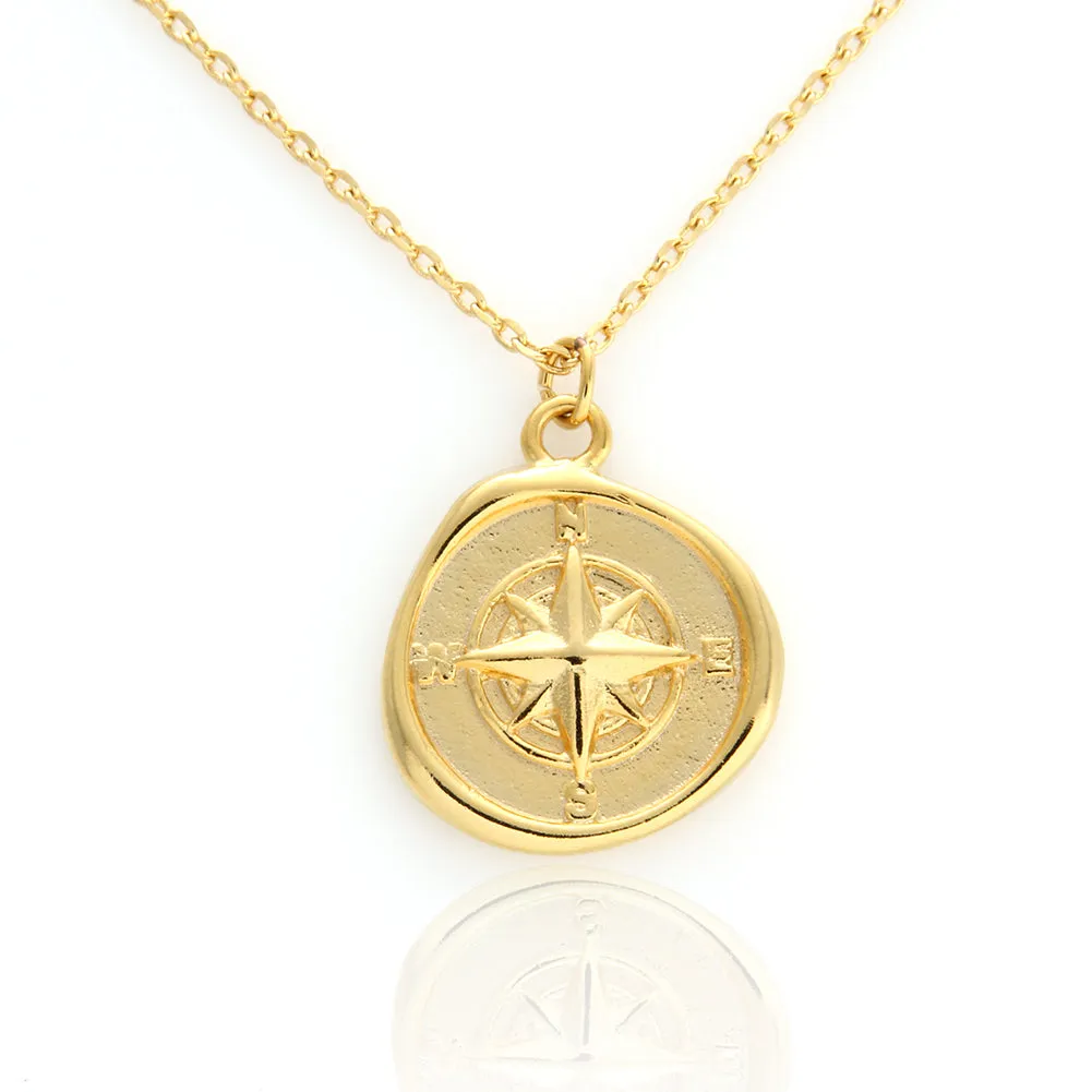 Compass Wax Seal Necklace