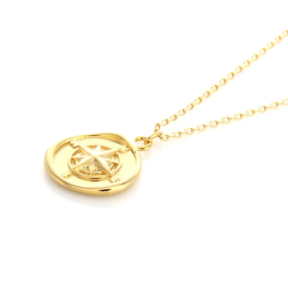 Compass Wax Seal Necklace