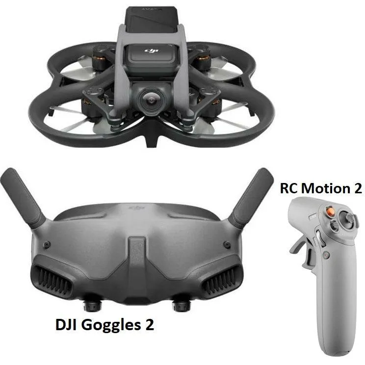 DJI Avata Drone Pro-View Combo Bundle DJI Motion Controller 2/Goggles 2