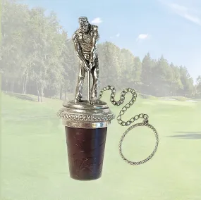 Golfer Wine Stopper