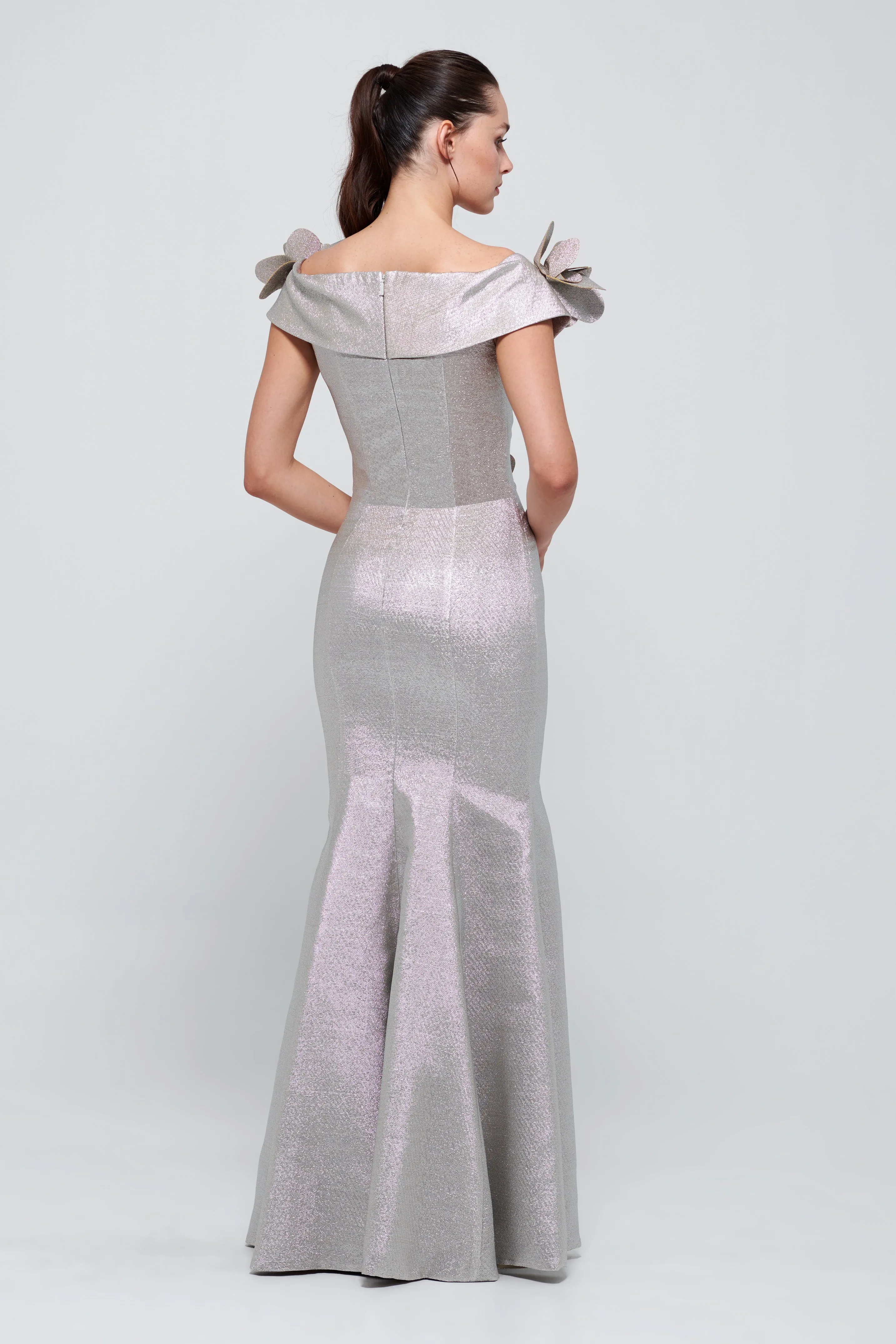 Gray Mermaid Gown