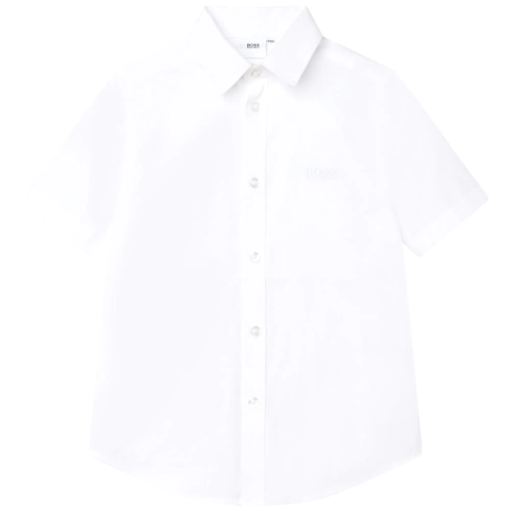 Hugo Boss Boys S/S Dress Shirt_ White J25N63-10B