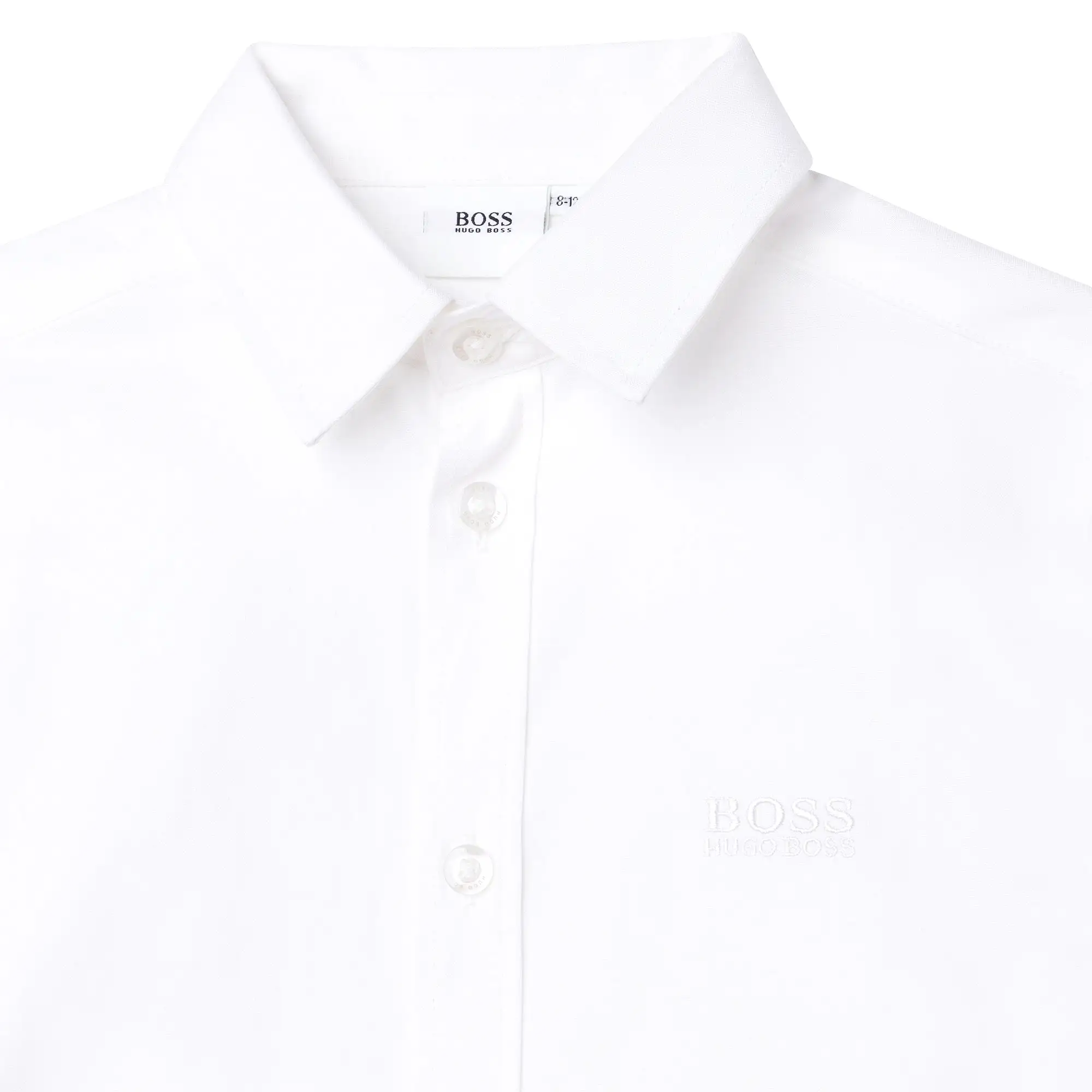 Hugo Boss Boys S/S Dress Shirt_ White J25N63-10B