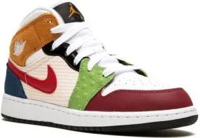 Jordan Kids Air Jordan 1 Mid SE Messy Room sneakers White