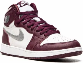 Jordan Kids Air Jordan 1 Retro High OG Bordeaux sneakers White